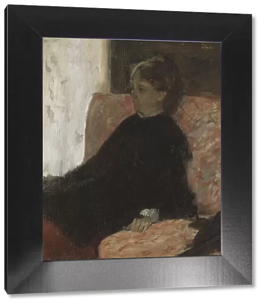 Lady in Black, c1860s. Creator: Edgar Degas
