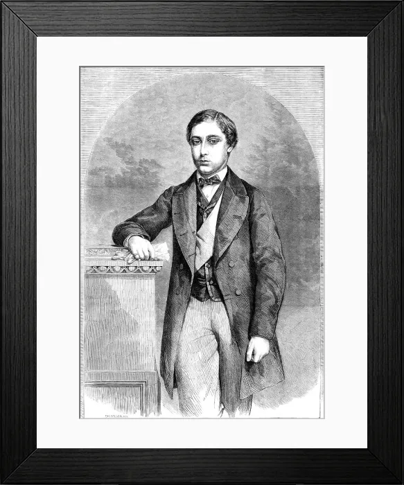 Framed Print : His Royal Highness the Prince of Wales - from a photograph by John Watkins, 1860. Creator: Unknown Framed Print : His Royal Highness the Prince of Wales - from a photograph by John Watkins, 1860. Creator: Unknown