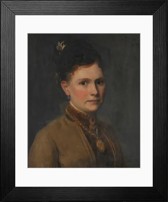 Framed Print : Maria Agnes Claesson (1843- after 1903), married to the artist Edvard Perséus, 1878. Creator: Edvard Perseus Framed Print : Maria Agnes Claesson (1843- after 1903), married to the artist Edvard Perséus, 1878. Creator: Edvard Perseus