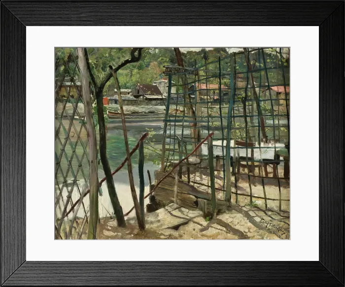 Framed Print : Landscape from Meudon, France, 1884. Creator: Eilif Peterssen