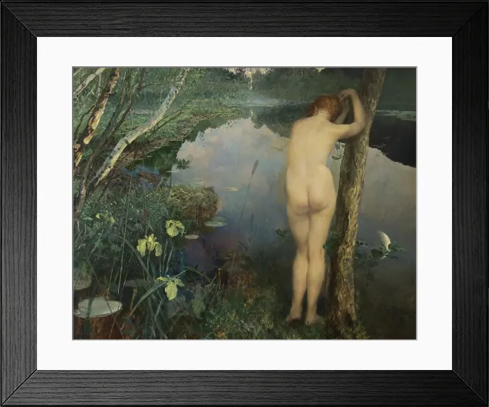Framed Print : Nocturne, 1887. Creator: Eilif Peterssen Framed Print : Nocturne, 1887. Creator: Eilif Peterssen
