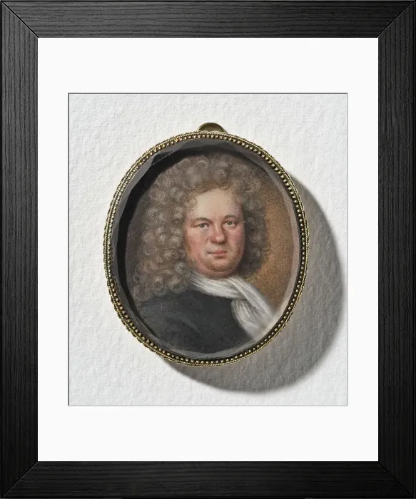 Framed Print : Hartwick Losck (b. 1655), 1711. Creator: Elias Brenner Framed Print : Hartwick Losck (b. 1655), 1711. Creator: Elias Brenner
