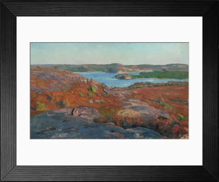 Framed Print : Landscape. Fjärås, Halland. Creator: Elias Erdtman Framed Print : Landscape. Fjärås, Halland. Creator: Elias Erdtman