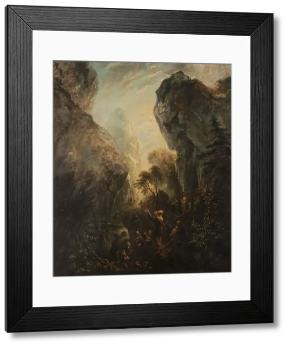 Framed Print : John the Baptist Preaching, probably 1768. Creator: Elias Martin Framed Print : John the Baptist Preaching, probably 1768. Creator: Elias Martin