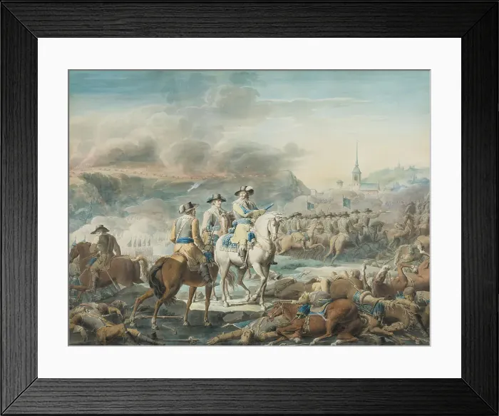 Framed Print : King Gustav II Adolf of Sweden at Wittstock, 1810. Creator: Emanuel Limnell Framed Print : King Gustav II Adolf of Sweden at Wittstock, 1810. Creator: Emanuel Limnell