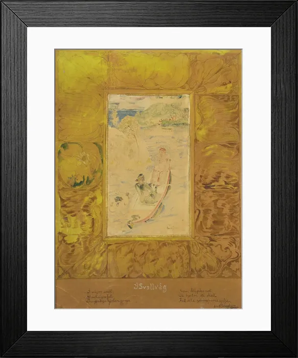 Framed Print : In the Swell. Creator: Ernst Josephson Framed Print : In the Swell. Creator: Ernst Josephson