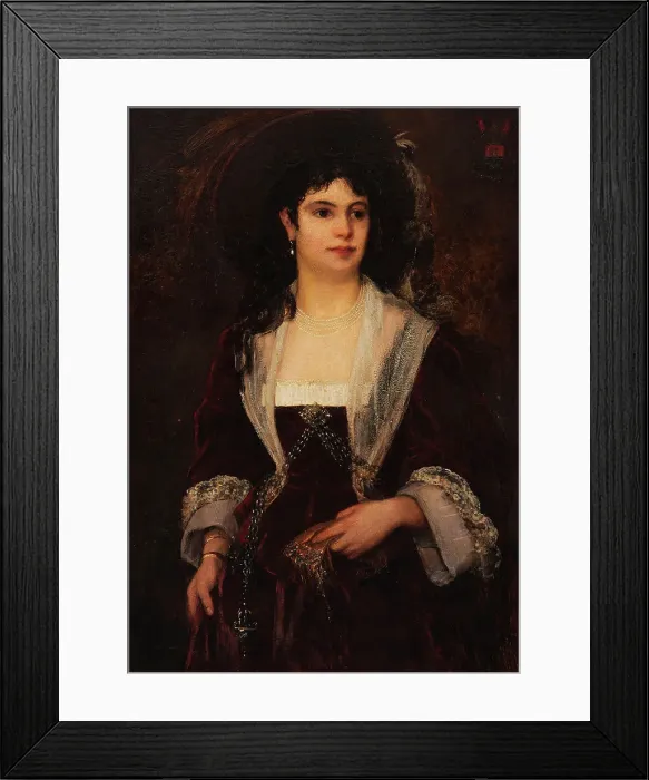 Framed Print : Ketty Rindskopf, c1870s. Creator: Ernst Josephson Framed Print : Ketty Rindskopf, c1870s. Creator: Ernst Josephson