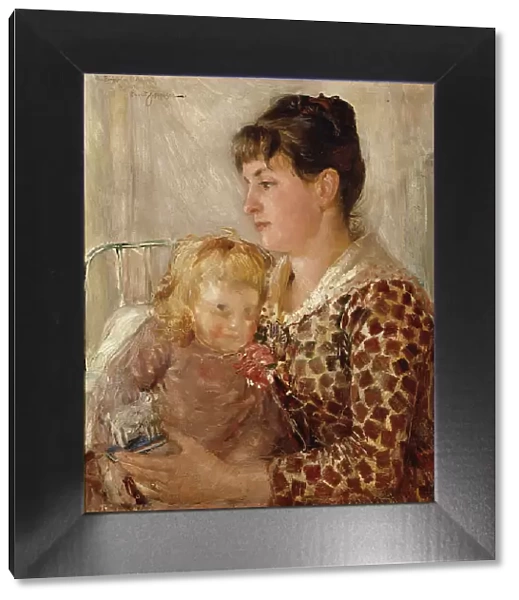 Mother and Child. The Wife and Daughter of the Artist Allan Österlind, 1886. Creator: Ernst Josephson