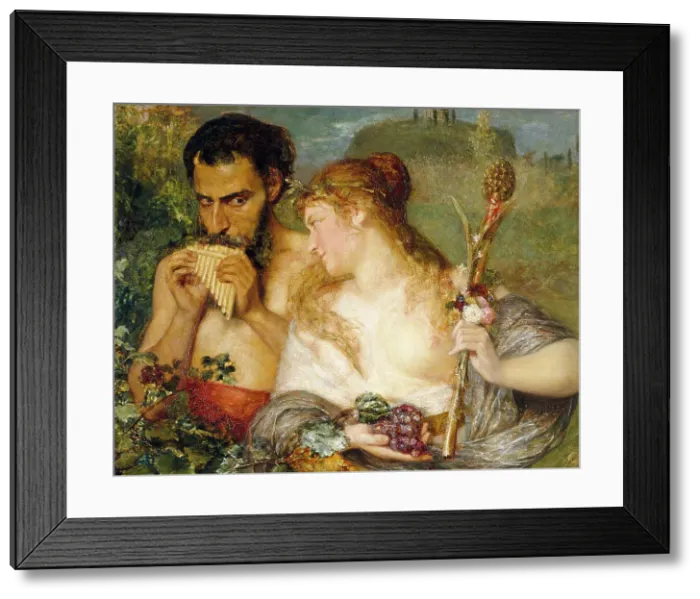Framed Print : Nymph and Faun, 1878. Creator: Ernst Josephson Framed Print : Nymph and Faun, 1878. Creator: Ernst Josephson