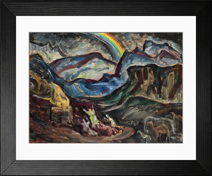 Framed Print : Noah's Thank-offering. Creator: Ester Almqvist Framed Print : Noah's Thank-offering. Creator: Ester Almqvist