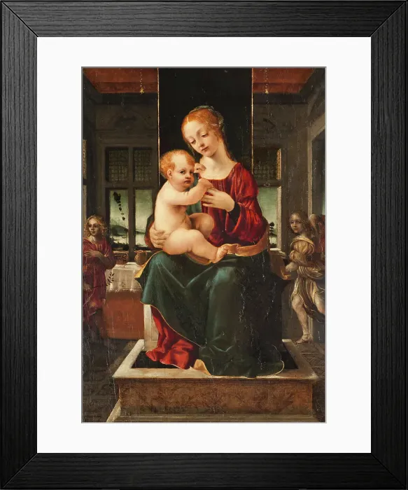 Framed Print : Madonna and Child. Creator: Francesco Napoletano Framed Print : Madonna and Child. Creator: Francesco Napoletano