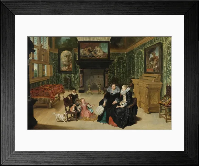 Framed Print : Interior, called Rubens salon'. Creators: Frans Francken II, Cornelis de Vos. Interior, called Rubens salon'. Creators: Frans Francken II, Cornelis de Vos Framed Print : Interior, called Rubens salon'. Creators: Frans Francken II, Cornelis de Vos. Interior, called Rubens salon'. Creators: Frans Francken II, Cornelis de Vos