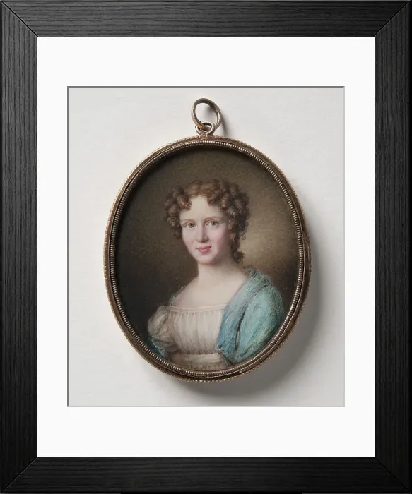 Framed Print : Johanne Marie Stolpe, m. Ehrenreich, Clergyman´s wife, 1833. Creator: Frederik Christian Camradt Framed Print : Johanne Marie Stolpe, m. Ehrenreich, Clergyman´s wife, 1833. Creator: Frederik Christian Camradt