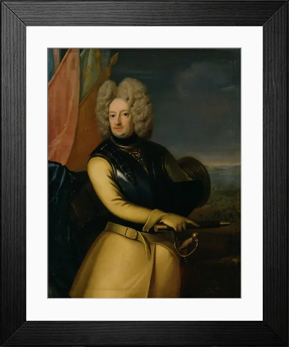 Framed Print : Magnus Stenbock, 1665-1717, count, field marshal, 1708. Creator: Georg Engelhard Schroder Framed Print : Magnus Stenbock, 1665-1717, count, field marshal, 1708. Creator: Georg Engelhard Schroder