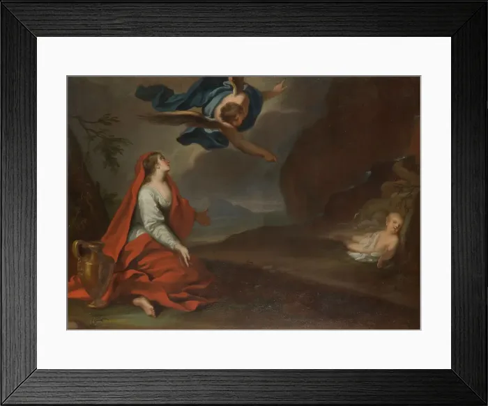Framed Print : Hagar, 1733. Creator: Georg Engelhard Schroder