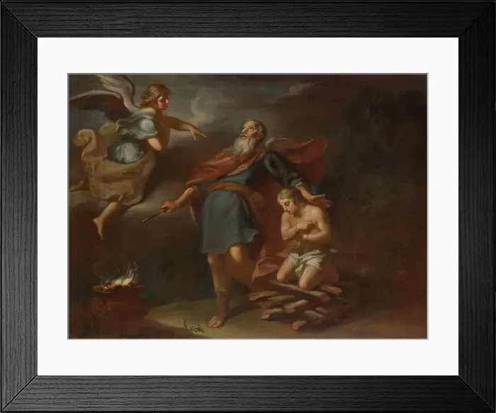 Framed Print : The Sacrifice of Isaac, 1734. Creator: Georg Engelhard Schroder Framed Print : The Sacrifice of Isaac, 1734. Creator: Georg Engelhard Schroder