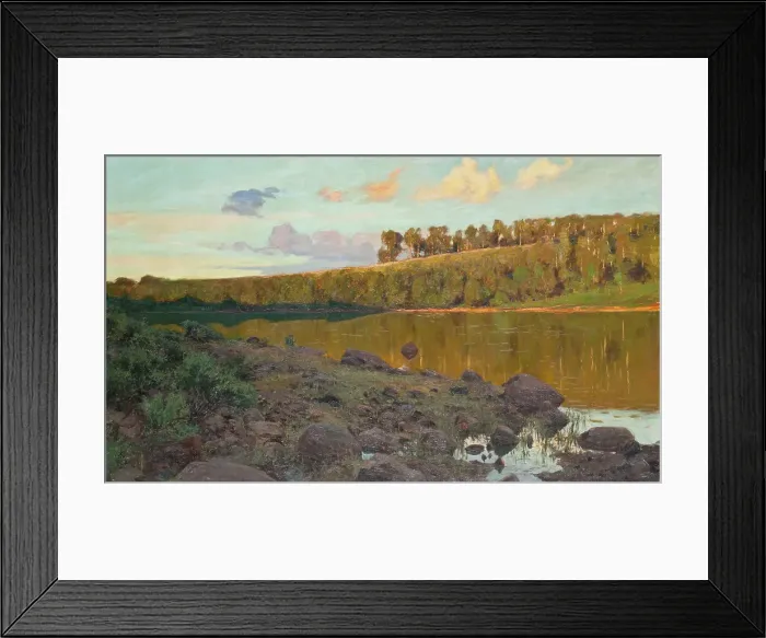 Framed Print : Lake in the Forest, 1898. Creator: Gottfrid Kallstenius Framed Print : Lake in the Forest, 1898. Creator: Gottfrid Kallstenius
