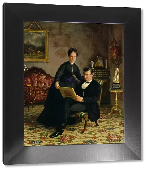 Mr Robert Constantin and Mrs Maria Eleonora Berggren, c1860s. Creator: Gottfrid Virgin