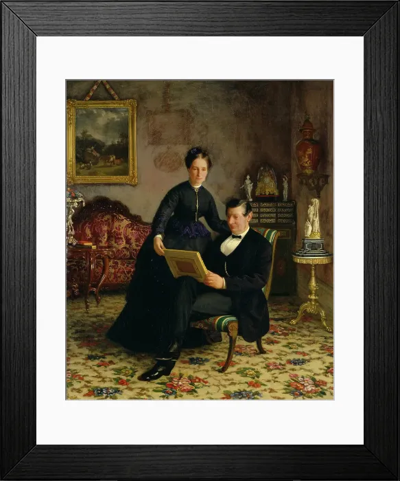 Framed Print : Mr Robert Constantin and Mrs Maria Eleonora Berggren, c1860s. Creator: Gottfrid Virgin Framed Print : Mr Robert Constantin and Mrs Maria Eleonora Berggren, c1860s. Creator: Gottfrid Virgin
