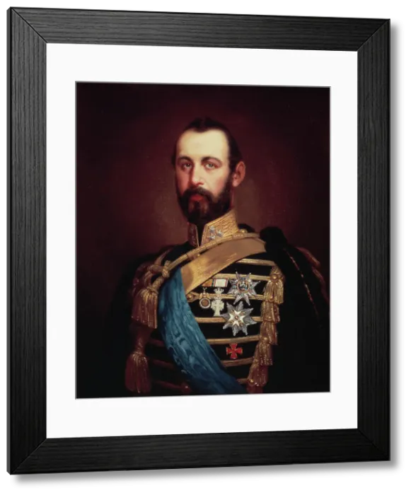 Framed Print : Karl XV (Karl Ludvig Eugen), 1826-72, King of Sweden and Norway, mid-late 19th century. Creator: Gottfrid Virgin Framed Print : Karl XV (Karl Ludvig Eugen), 1826-72, King of Sweden and Norway, mid-late 19th century. Creator: Gottfrid Virgin