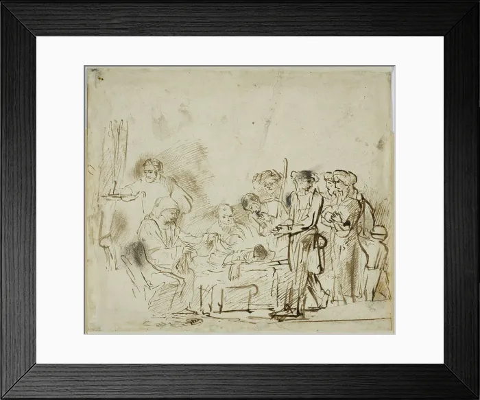 Framed Print : The Adoration of the Shepherds. Creator: Govaert Flinck Framed Print : The Adoration of the Shepherds. Creator: Govaert Flinck