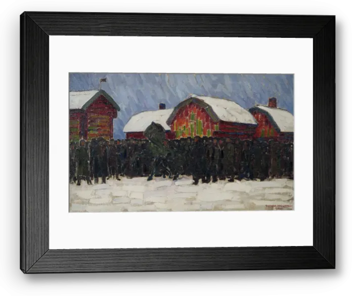 Framed Print : Horse-Sale, 1916. Creator: Gunnar August Hallström Framed Print : Horse-Sale, 1916. Creator: Gunnar August Hallström