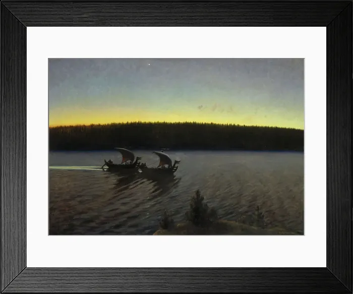 Framed Print : In Days of Yore, 1897. Creator: Henrik August Ankarcrona Framed Print : In Days of Yore, 1897. Creator: Henrik August Ankarcrona