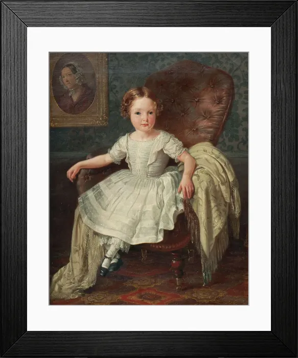 Framed Print : Hilda Amalia Brusewitz (b. 1853), 1850s. Creator: Gustaf Henrik Brusewitz Framed Print : Hilda Amalia Brusewitz (b. 1853), 1850s. Creator: Gustaf Henrik Brusewitz