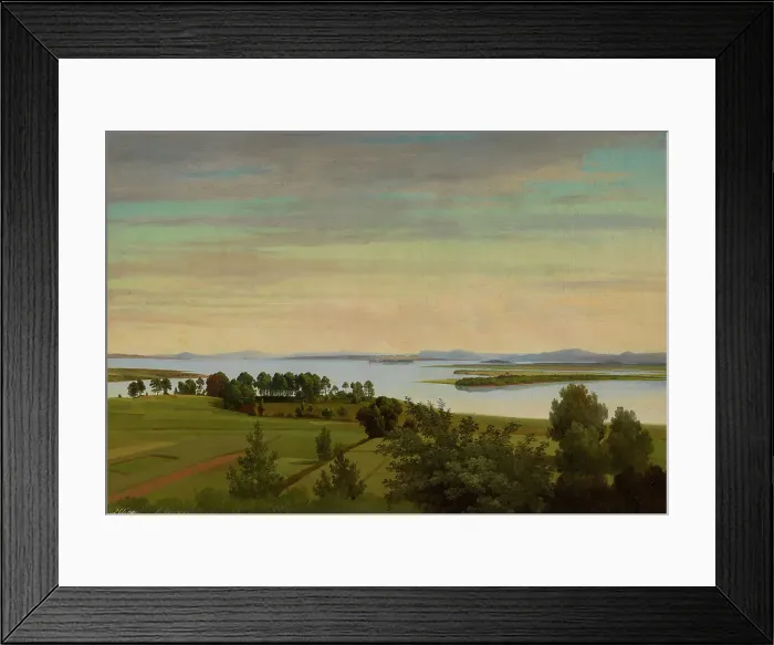 Framed Print : Lake Siljan. Study. Creator: Gustav Wilhelm Palm Framed Print : Lake Siljan. Study. Creator: Gustav Wilhelm Palm