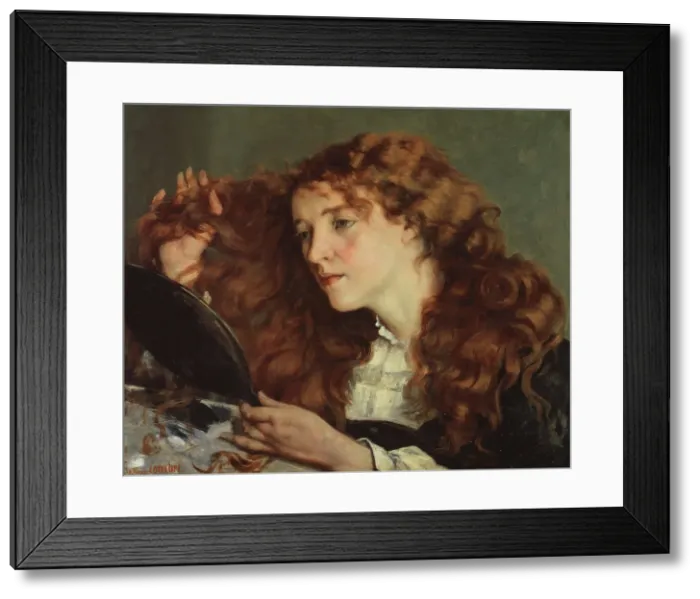 Framed Print : Jo, the Beautiful Irish Girl, 1866. Creator: Gustave Courbet Framed Print : Jo, the Beautiful Irish Girl, 1866. Creator: Gustave Courbet