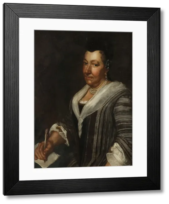 Framed Print : Unknown elderly lady. Creator: Henrik Münnichhofen Framed Print : Unknown elderly lady. Creator: Henrik Münnichhofen