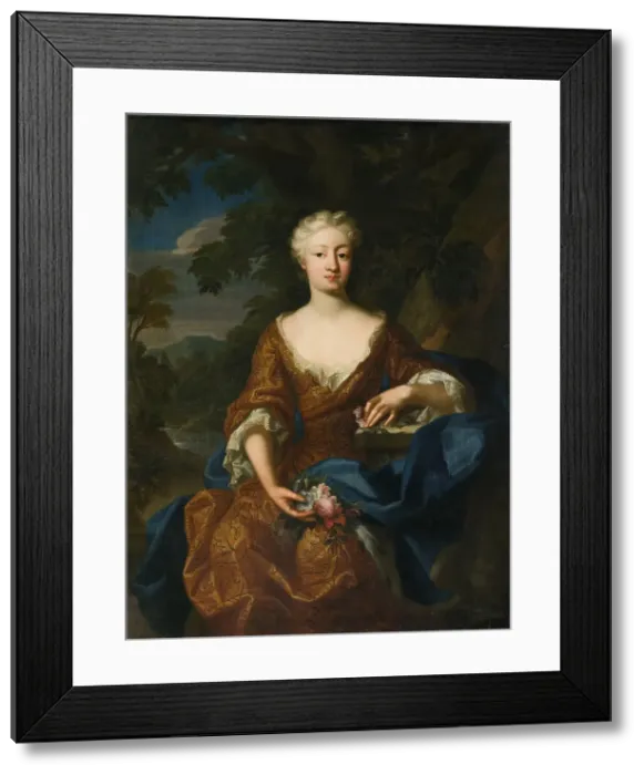 Framed Print : Lovisa Dorotea Sofia, 1680-1705, Princess of Prussia, 1724. Creator: Herman Hendrik de Quiter Framed Print : Lovisa Dorotea Sofia, 1680-1705, Princess of Prussia, 1724. Creator: Herman Hendrik de Quiter