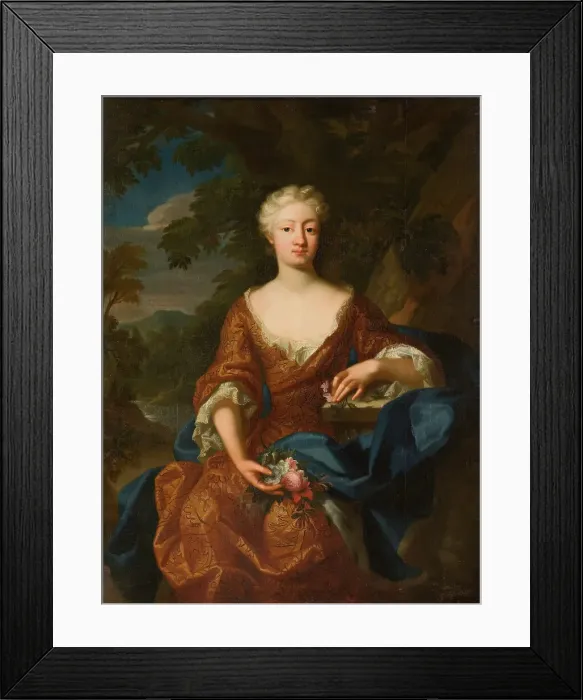Framed Print : Lovisa Dorotea Sofia, 1680-1705, Princess of Prussia, 1724. Creator: Herman Hendrik de Quiter Framed Print : Lovisa Dorotea Sofia, 1680-1705, Princess of Prussia, 1724. Creator: Herman Hendrik de Quiter