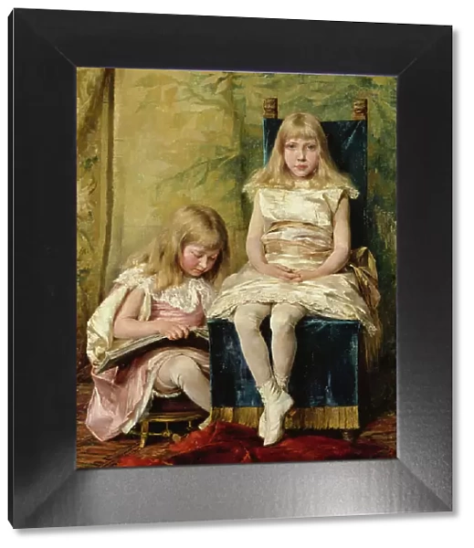 Hildegard and Alfhild Tamm Children, 1882. Creator: Hildegard Katerina Thorell