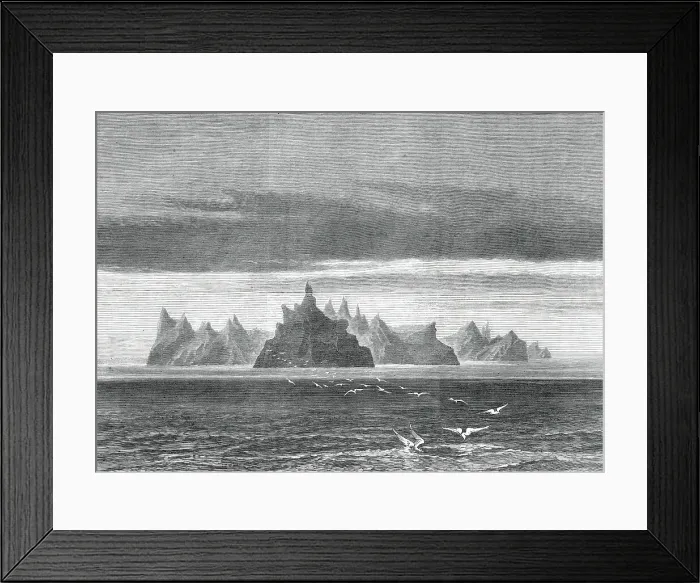Framed Print : Possession Island...Southern Indian Ocean, where the Strathmore was wrecked...1876. Creator: Unknown Framed Print : Possession Island...Southern Indian Ocean, where the Strathmore was wrecked...1876. Creator: Unknown