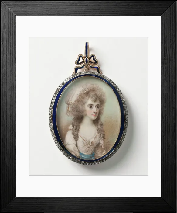 Framed Print : Unknown lady, 1788. Creator: Horace Hone Framed Print : Unknown lady, 1788. Creator: Horace Hone