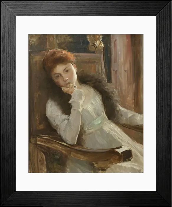 Framed Print : Mademoiselle Pourtalès, 1880. Creator: Hugo Salmson Framed Print : Mademoiselle Pourtalès, 1880. Creator: Hugo Salmson