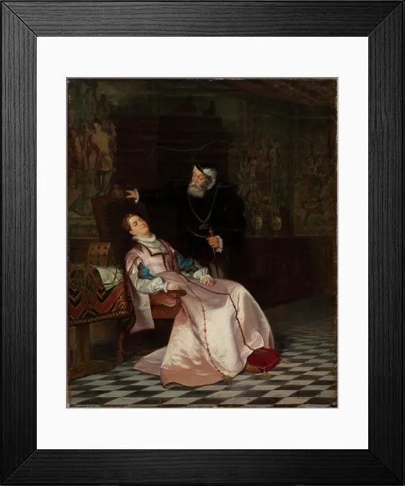 Framed Print : Gustav Vasa finds his wife Katarina Stenbock asleep and hears her say: I love King... 1868. Creator: Hugo Salmson. Gustav Vasa finds his wife Katarina Stenbock asleep and hears her say: I love King... 1868. Creator: Hugo Salmson Framed Print : Gustav Vasa finds his wife Katarina Stenbock asleep and hears her say: I love King... 1868. Creator: Hugo Salmson. Gustav Vasa finds his wife Katarina Stenbock asleep and hears her say: I love King... 1868. Creator: Hugo Salmson