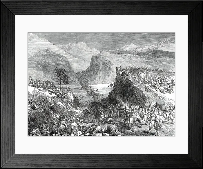 Framed Print : The War in Herzegovina: Fight on the Gatschko, near Lipnik...1876. Creator: Unknown Framed Print : The War in Herzegovina: Fight on the Gatschko, near Lipnik...1876. Creator: Unknown