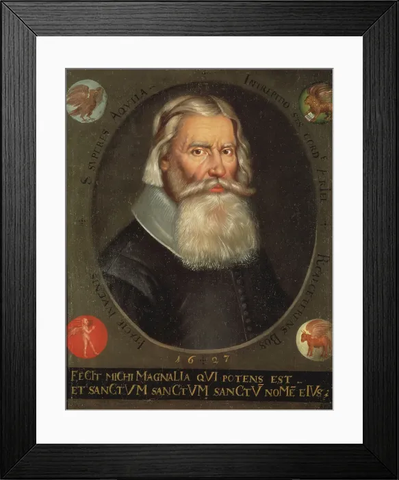 Framed Print : Johannes Bureus, 1568-1652, 1627. Creator: Unknown Framed Print : Johannes Bureus, 1568-1652, 1627. Creator: Unknown