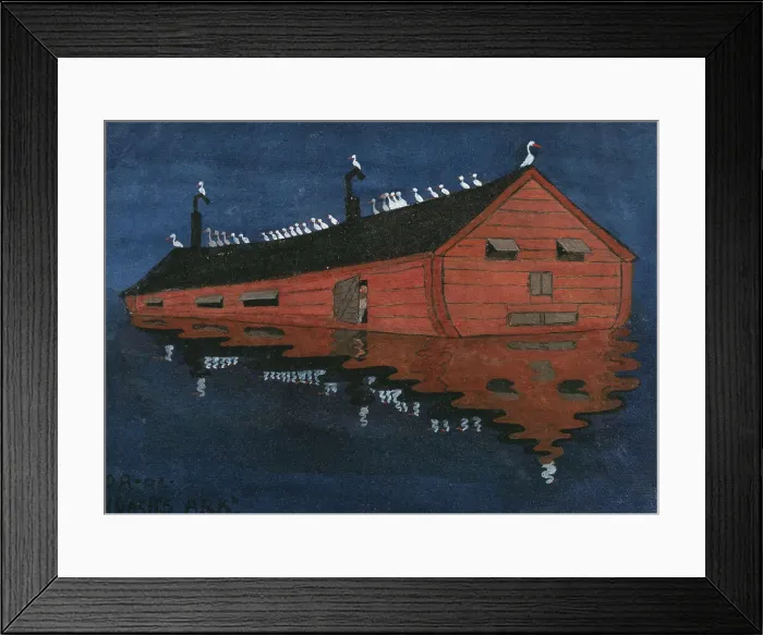 Framed Print : Noah's Ark. Creator: Ivar Arosenius Framed Print : Noah's Ark. Creator: Ivar Arosenius