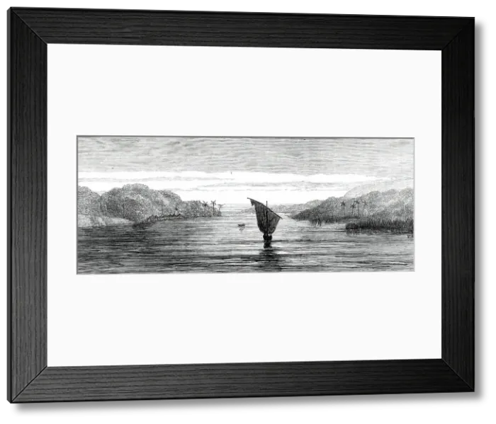 Framed Print : Sketches by Lieutenant Cameron in Central Africa...Lukuga Outlet of Lake Tanganyika...1876. Creator: Unknown