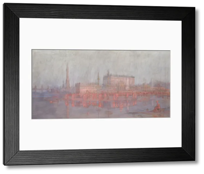 Framed Print : Midsummer Celebration in the Metal City, 1898. Creator: Johan Axel Gustav Acke Framed Print : Midsummer Celebration in the Metal City, 1898. Creator: Johan Axel Gustav Acke