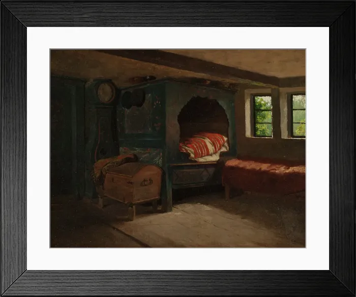 Framed Print : Interior of a Farmer's Cottage in Skåne. Creator: Jacob Kulle Framed Print : Interior of a Farmer's Cottage in Skåne. Creator: Jacob Kulle