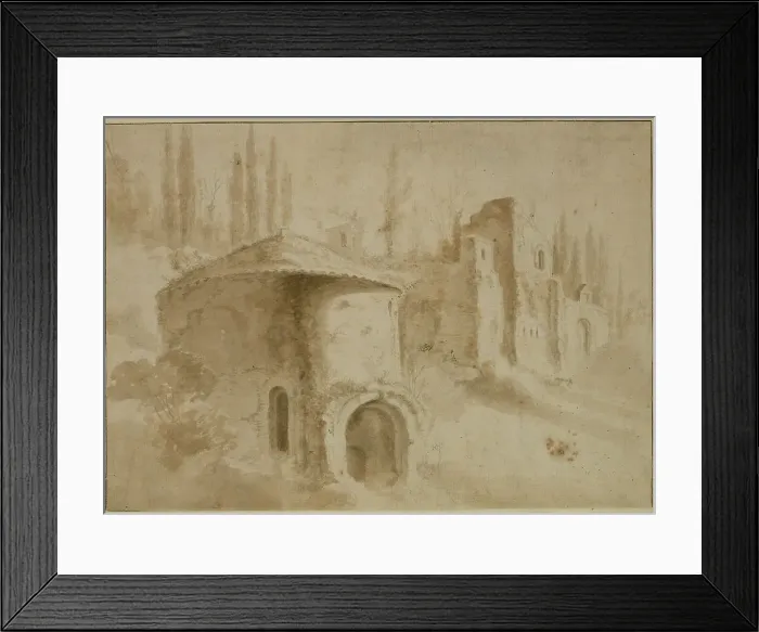 Framed Print : Italian landscape. Creator: Jan Asselijin Framed Print : Italian landscape. Creator: Jan Asselijin