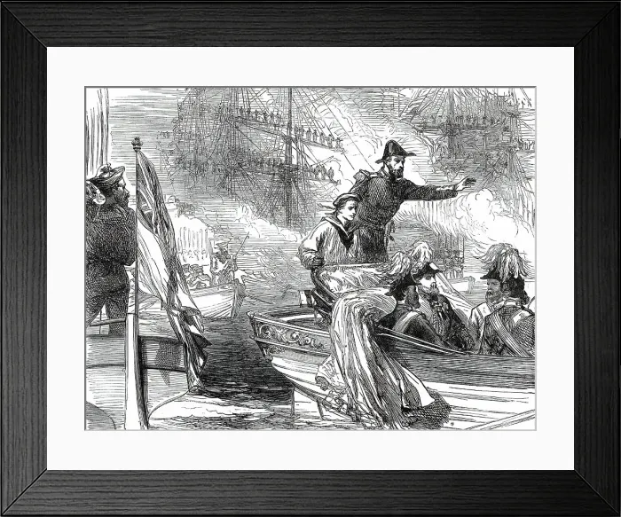 Framed Print : Arrival of the Prince of Wales at Malta, 1876. Creator: Unknown Framed Print : Arrival of the Prince of Wales at Malta, 1876. Creator: Unknown