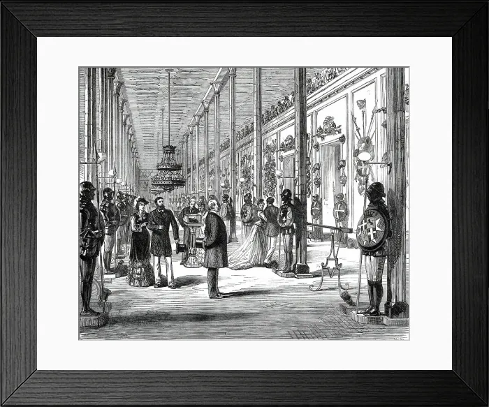 Framed Print : The Armoury, Governor's Palace, Malta: the Ancient Palace of the Knights of Malta, 1876. Creator: Unknown