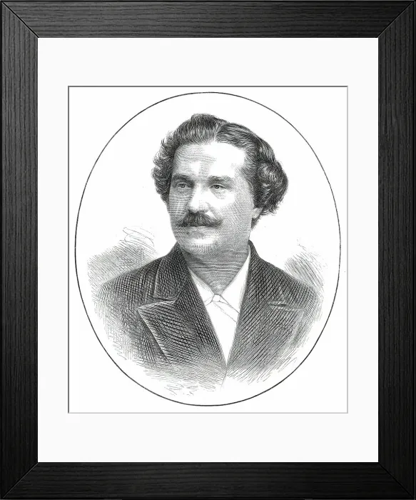 Framed Print : Signor Rossi, the Italian Tragedian, 1876. Creator: Unknown Framed Print : Signor Rossi, the Italian Tragedian, 1876. Creator: Unknown