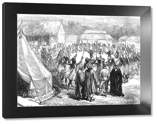Lieutenant Cameron's Travels in Central Africa: Dance of Pagazi at Kiwakasongo...1876. Creator: Unknown