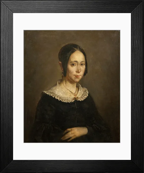 Framed Print : Madame Frigot, 1841. Creator: Jean Francois Millet Framed Print : Madame Frigot, 1841. Creator: Jean Francois Millet